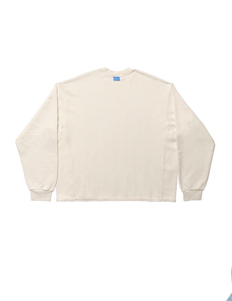 WTP Box Crewneck in Coconut Milk