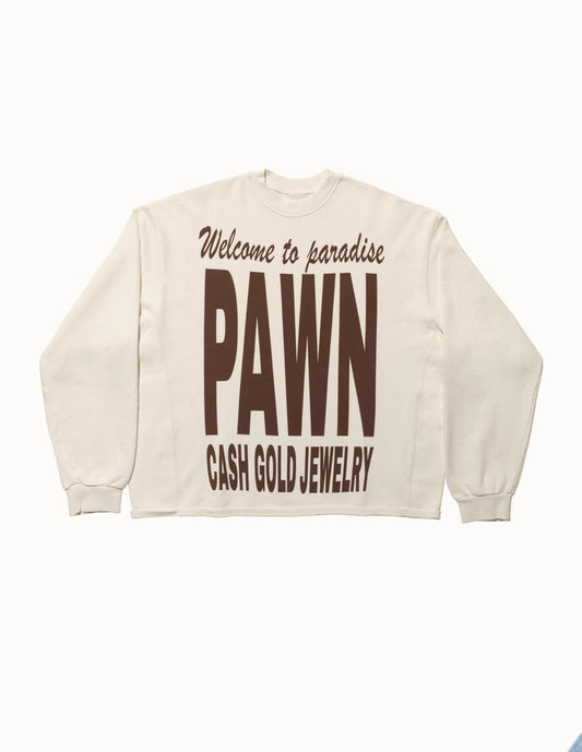 WTP Box Crewneck in Coconut Milk