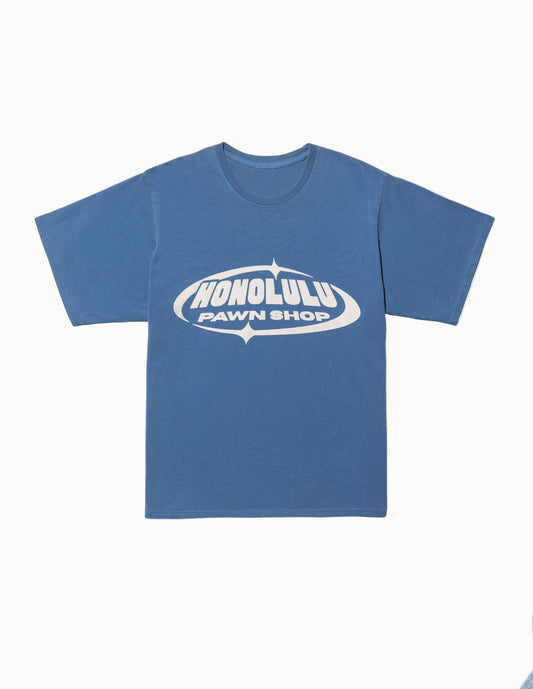 Hero Box Tee In Deep Blue