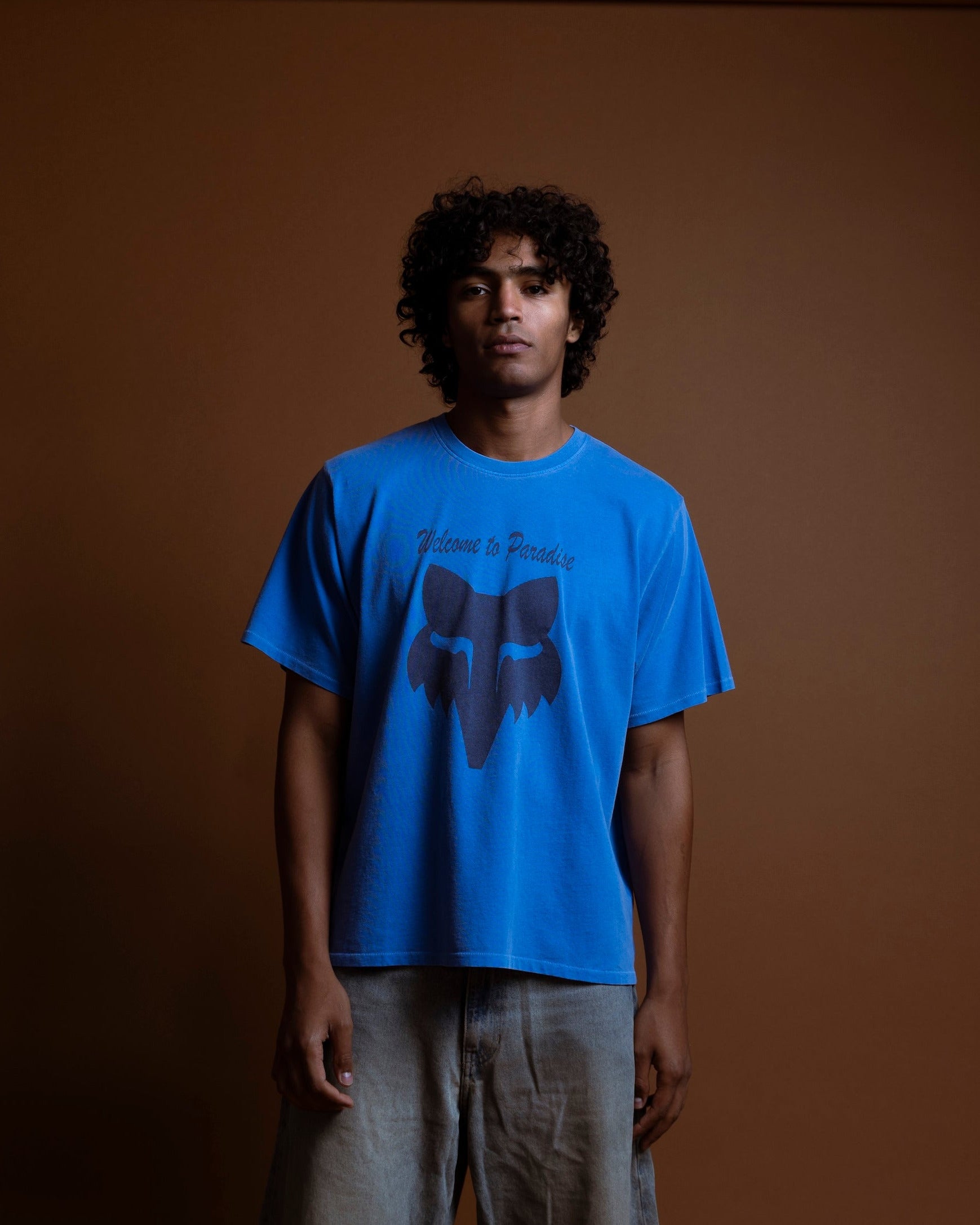 WTP FOX BOX TEE IN BLUE – Honolulu Pawnshop