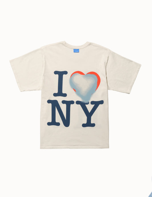 I heart HI/NY Box Tee In Coconut Milk