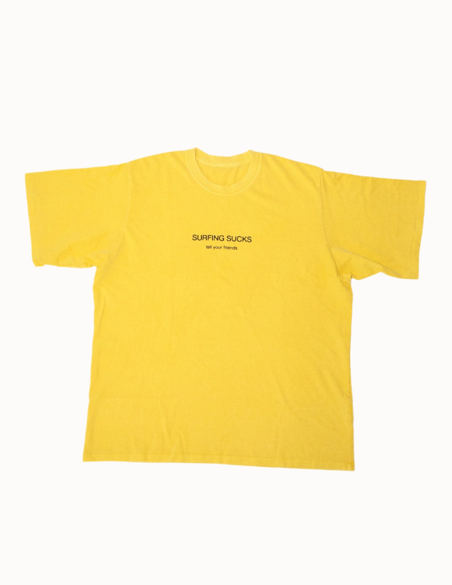 Surfing Sucks Box Tee in Passion Fruit