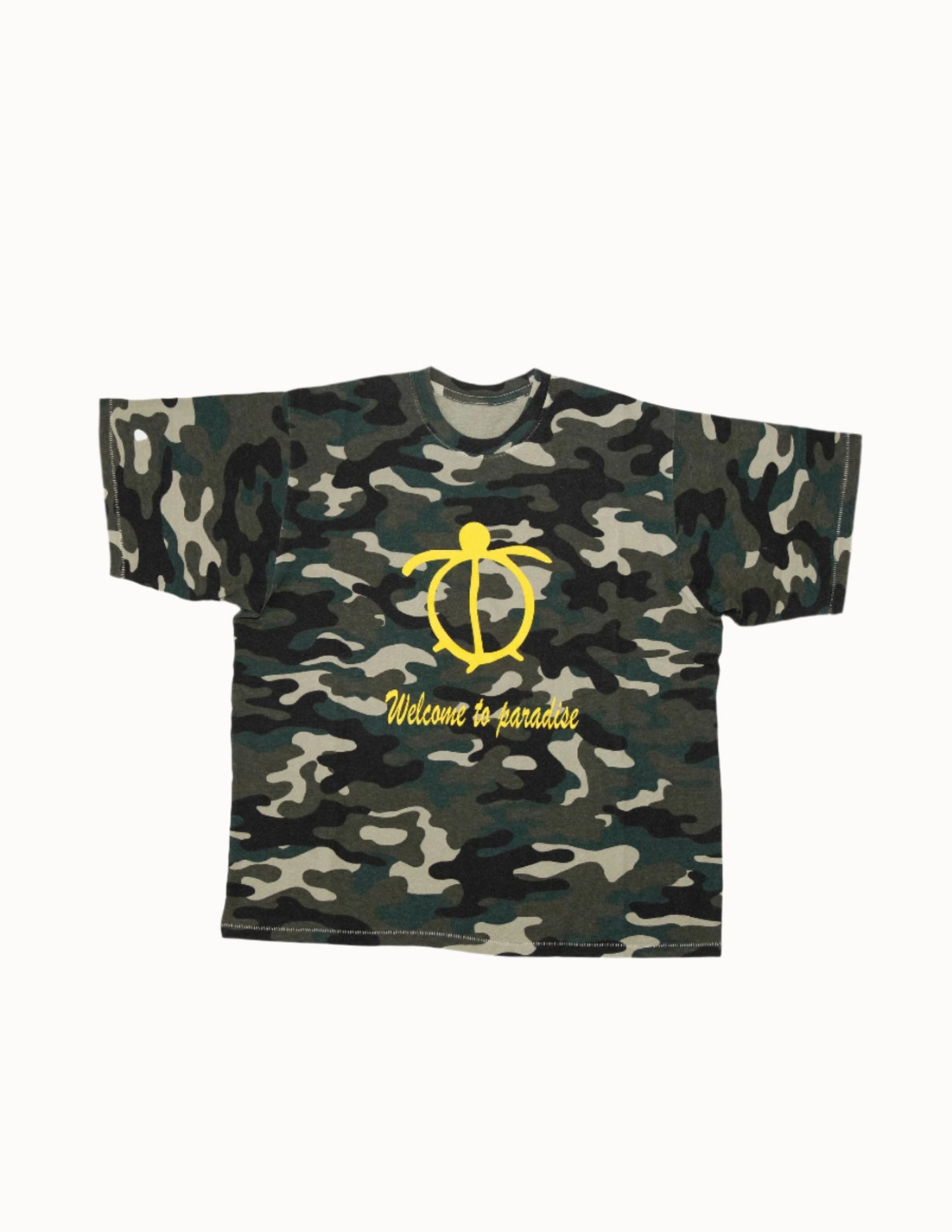 Don't Touch The Turtles Box Tee In Camo