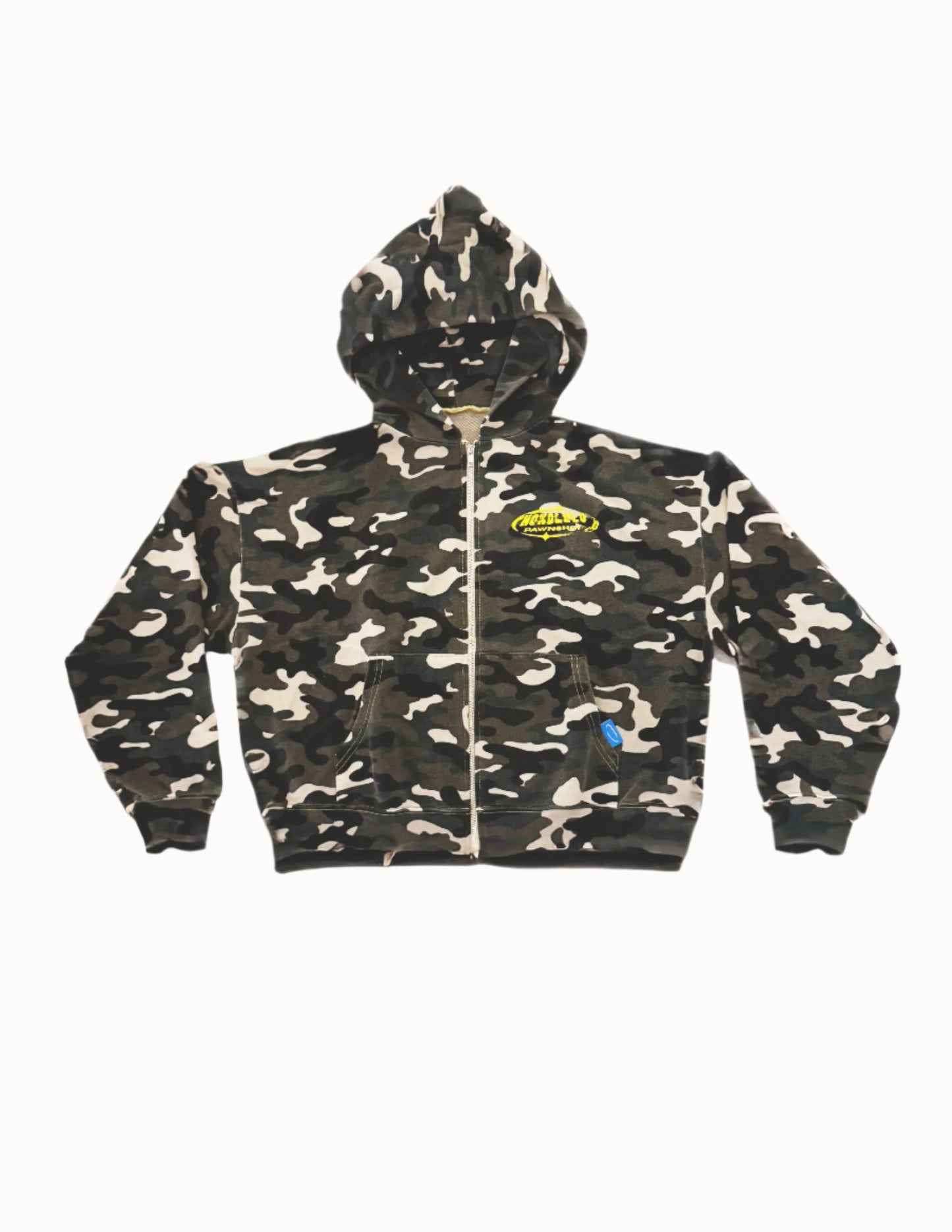 Surfing Sucks Zip Up Box Hoodie in Camo