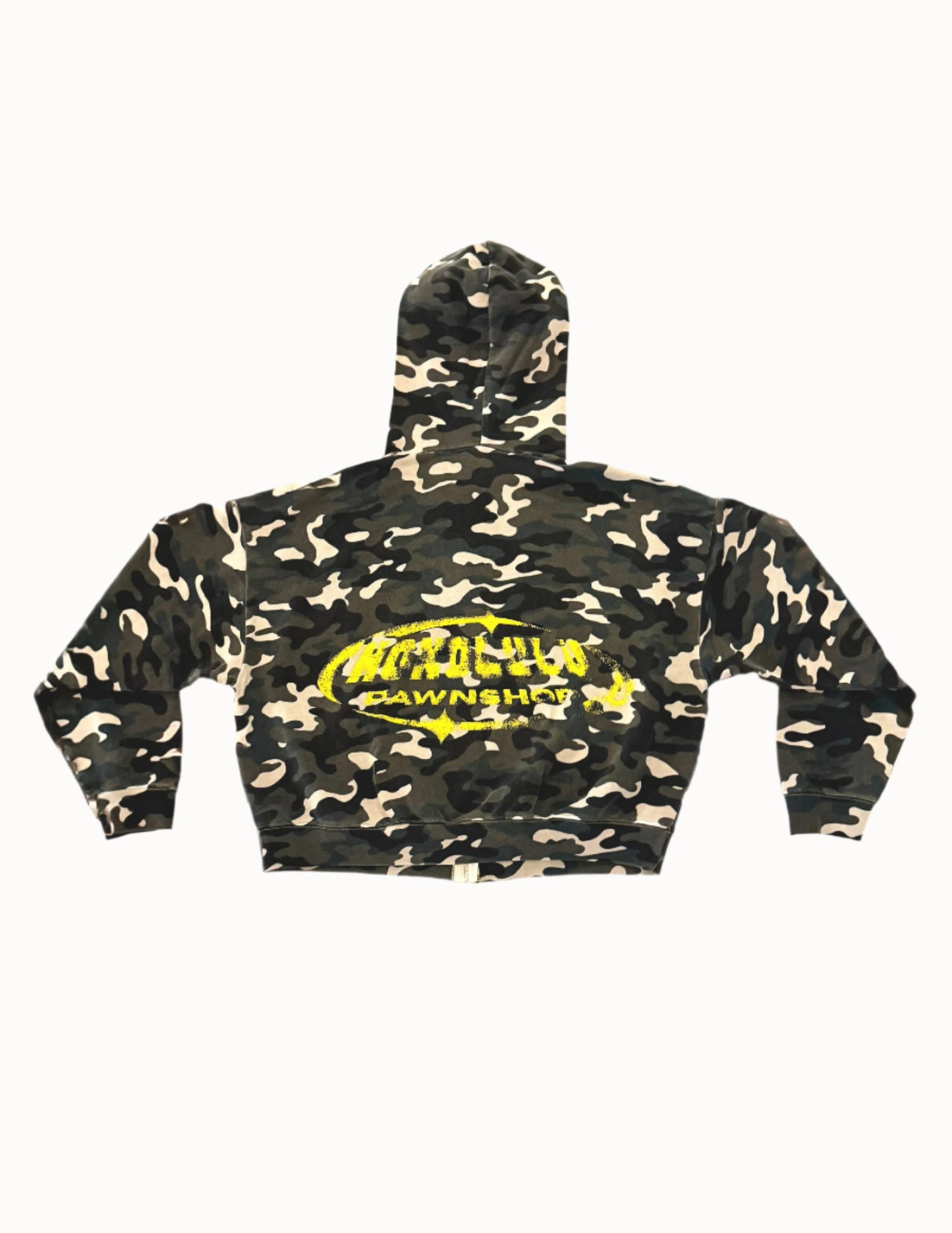 Surfing Sucks Zip Up Box Hoodie in Camo