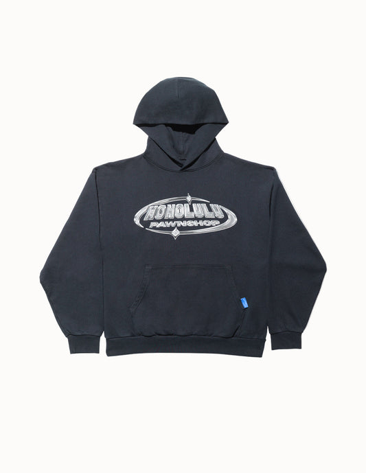 Hero Chrome Pullover Hoodie in Black