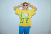 I Heart Box Tee In Sunny Yellow