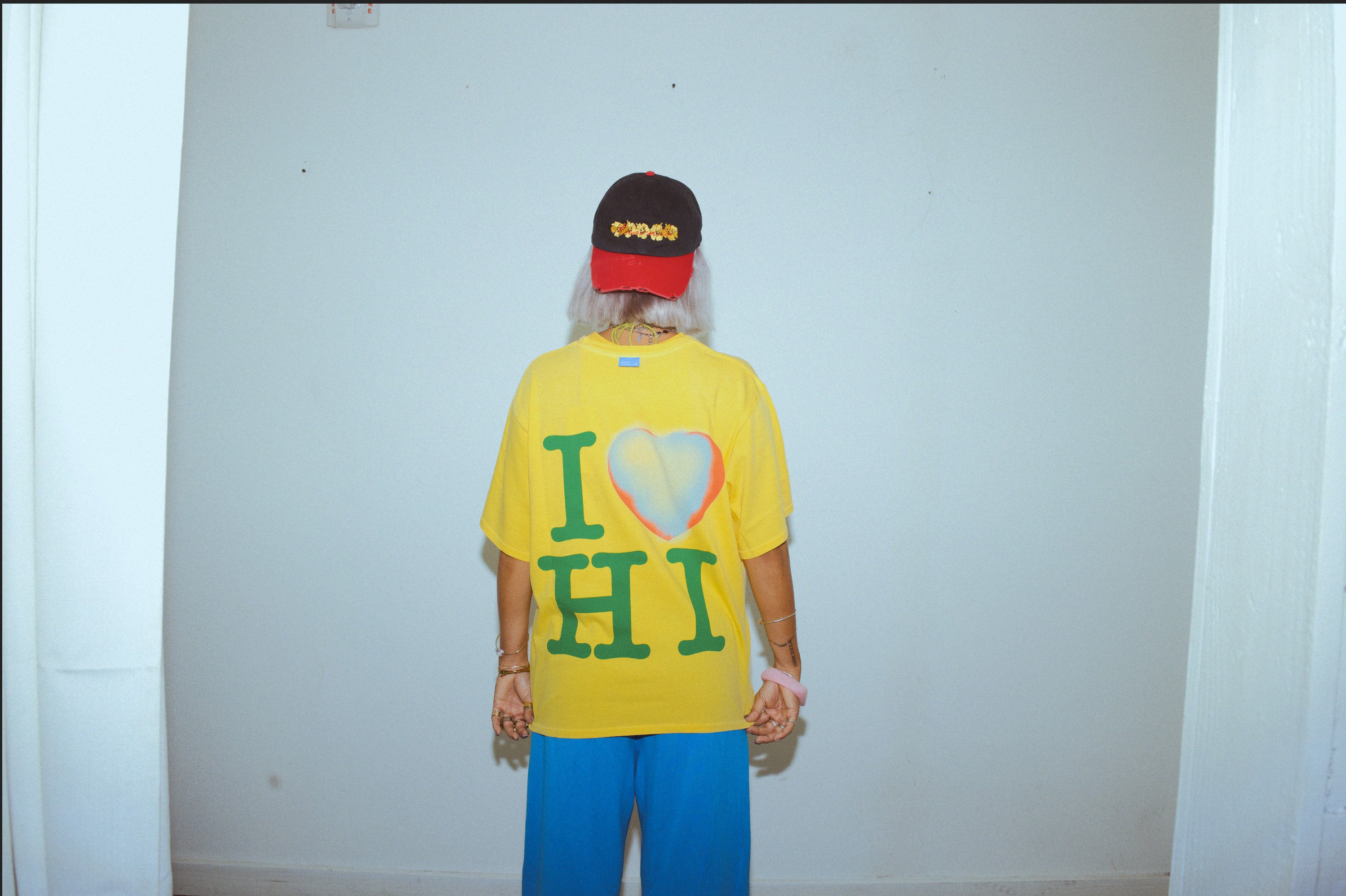 I Heart Box Tee In Sunny Yellow