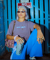 NY Hero Box Tee In Fig