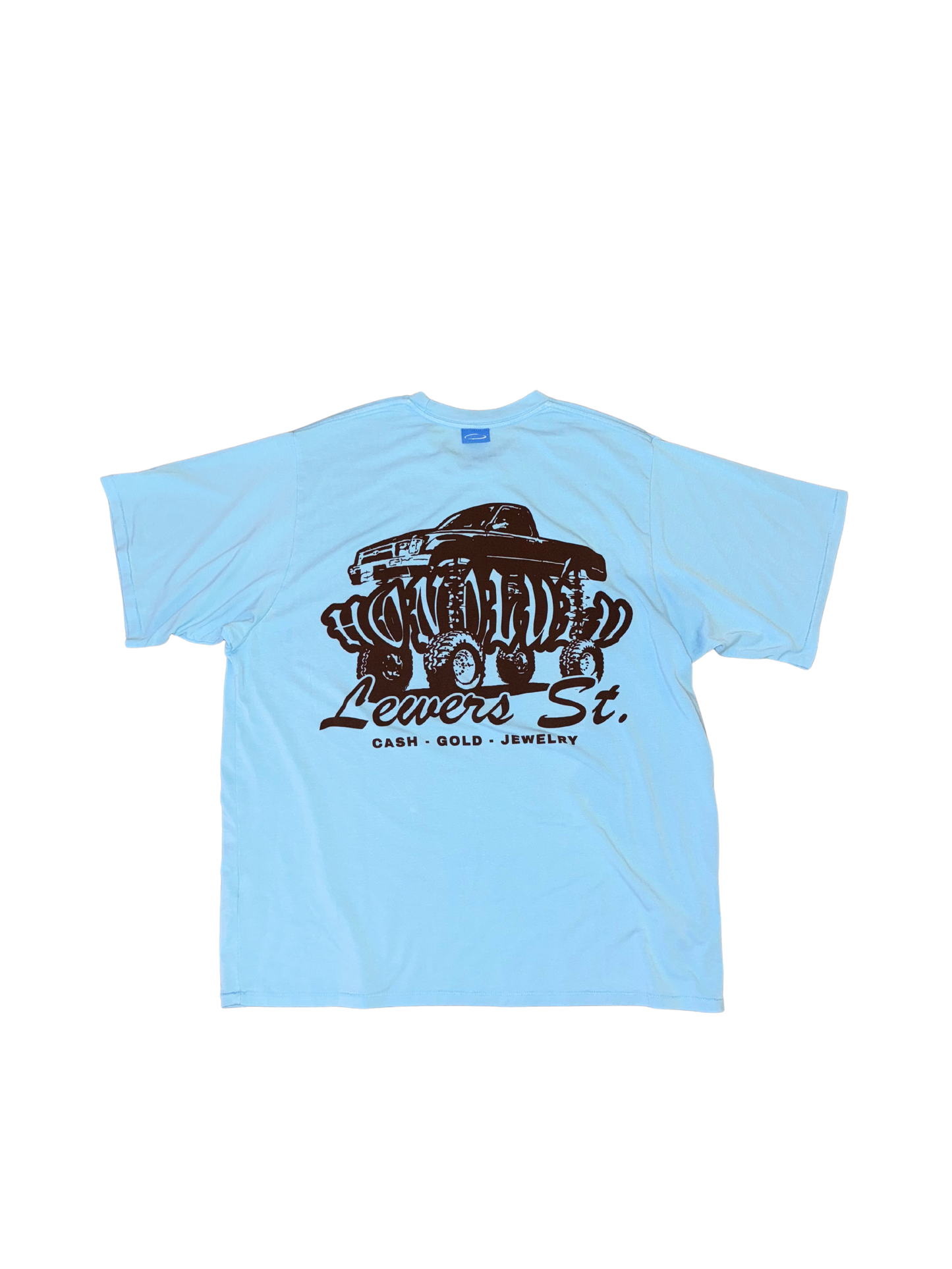 Lifted HONOLULU Butter Box Tee in Blue