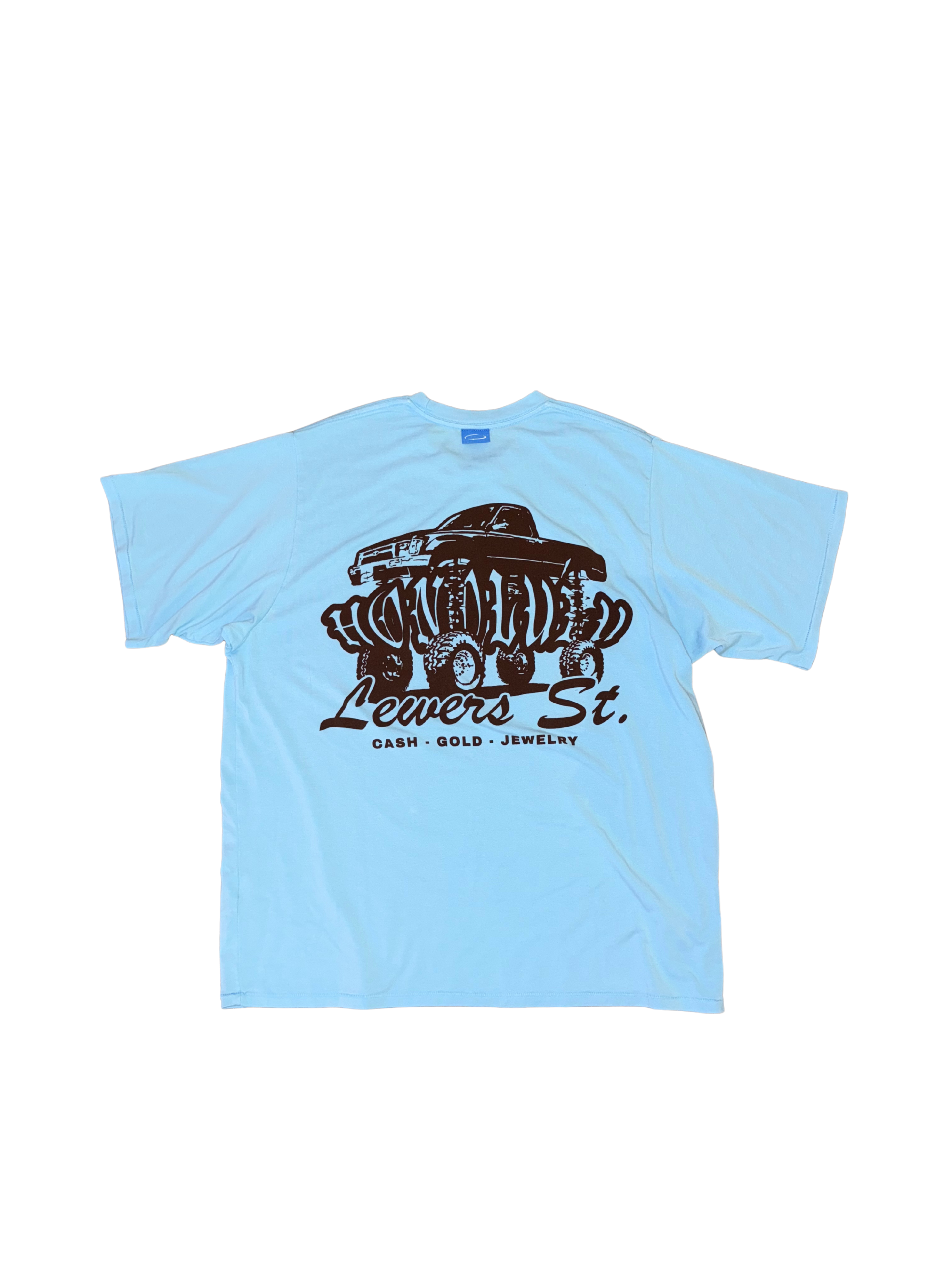 Lifted HONOLULU Butter Box Tee in Blue