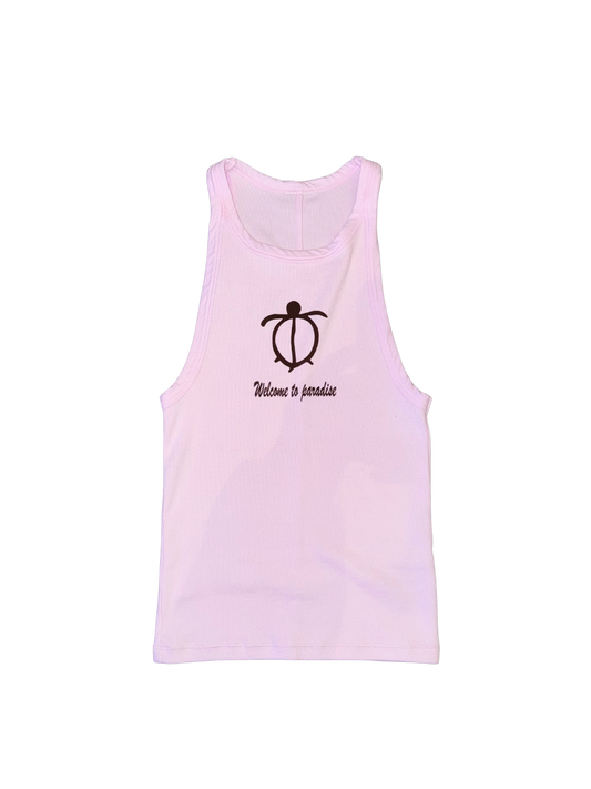 Don't Touch The Turtles Tank In Barely Pink