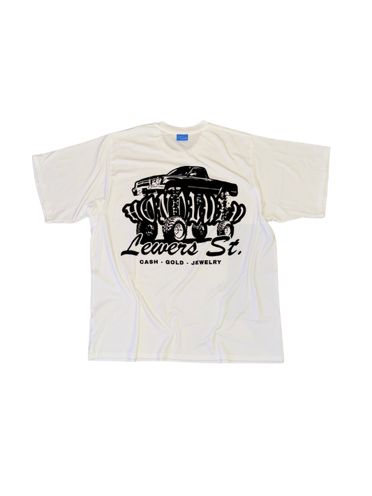 Lifted HONOLULU Box  Tee In White