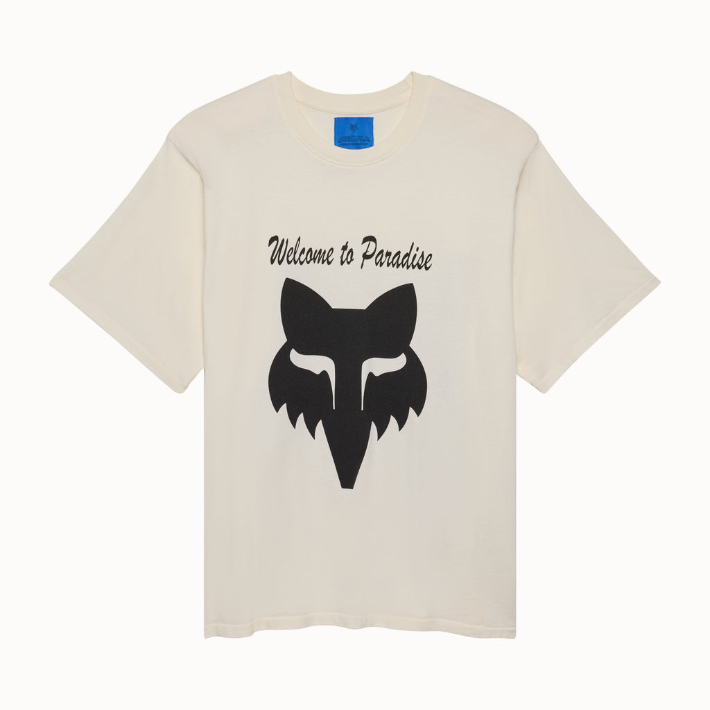WTP FOX BOX TEE IN VINTAGE WHITE