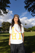 I Heart Box Tee In Coconut/Sunstruck