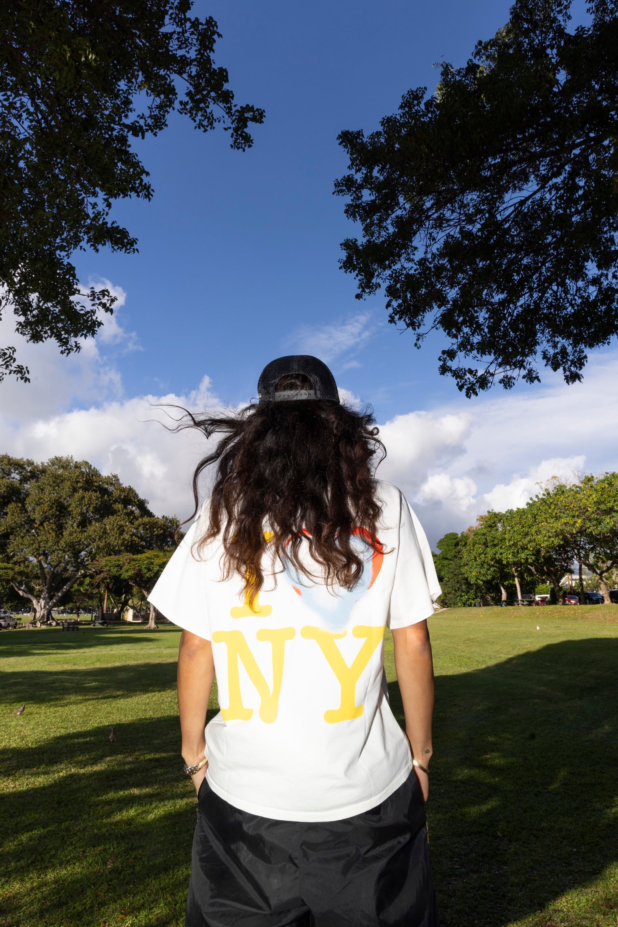 I Heart Box Tee In Coconut/Sunstruck