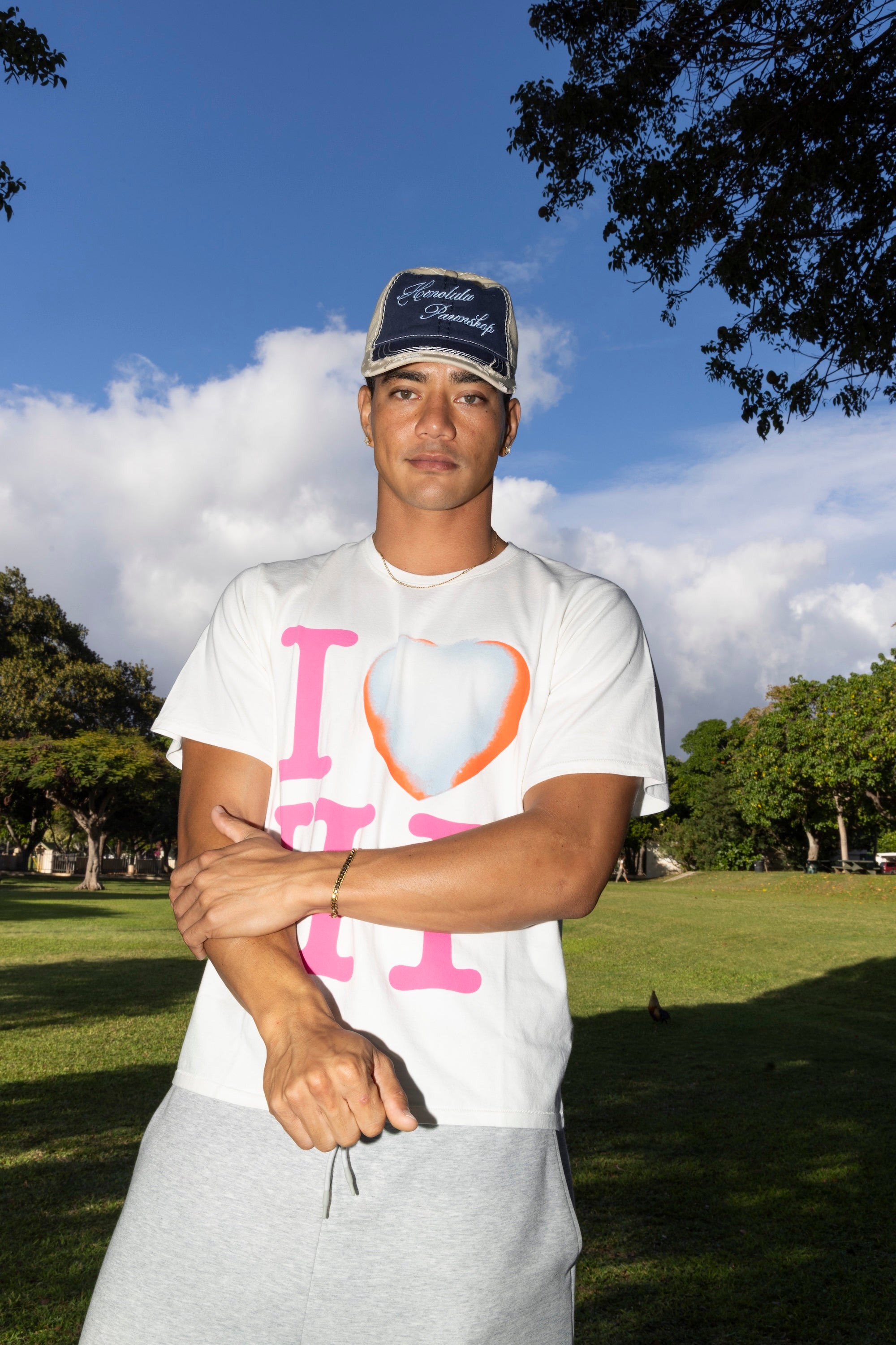 Stitched Up Dad Hat In Navy/Navy White