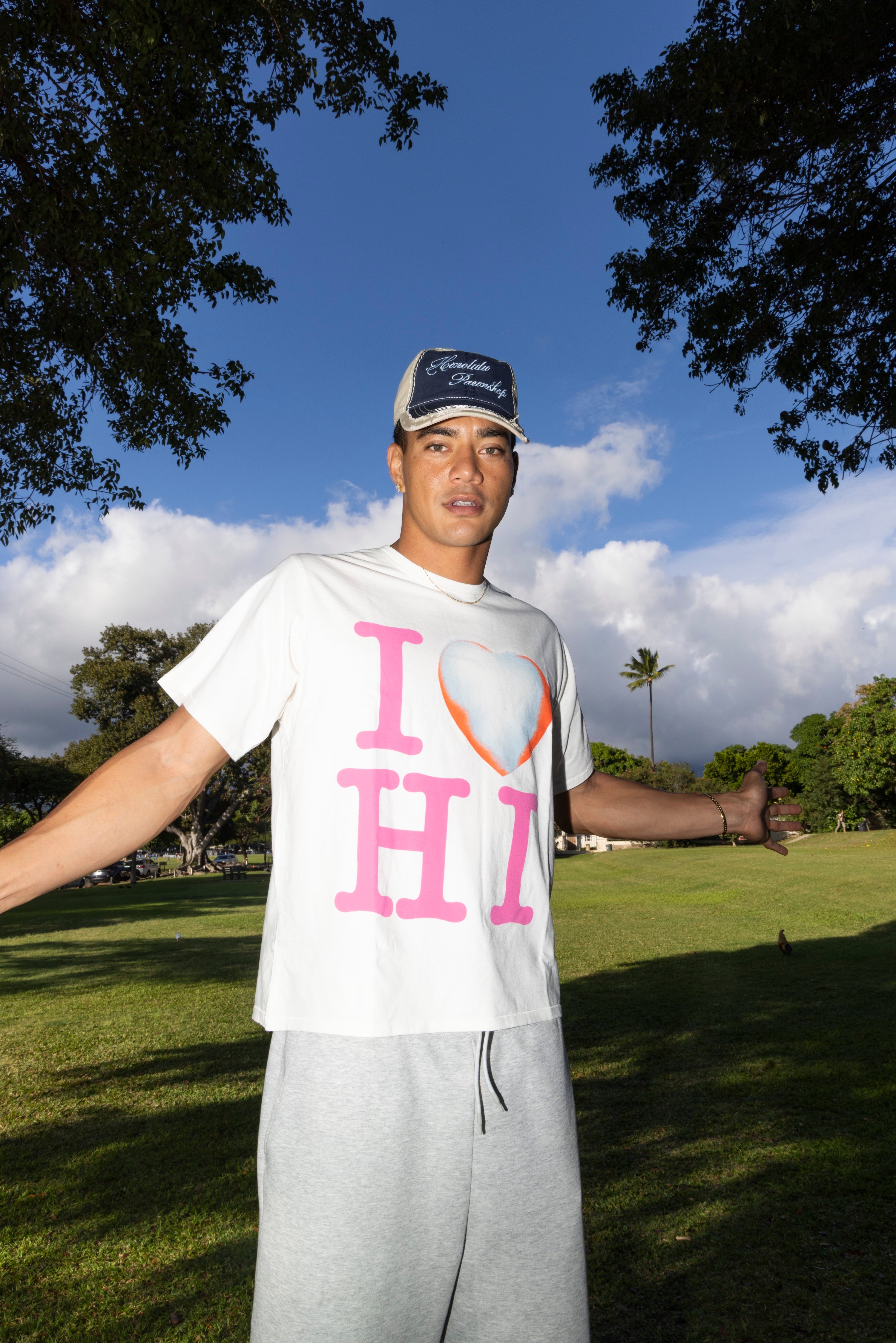 I Heart Box Tee In Sugar Plum