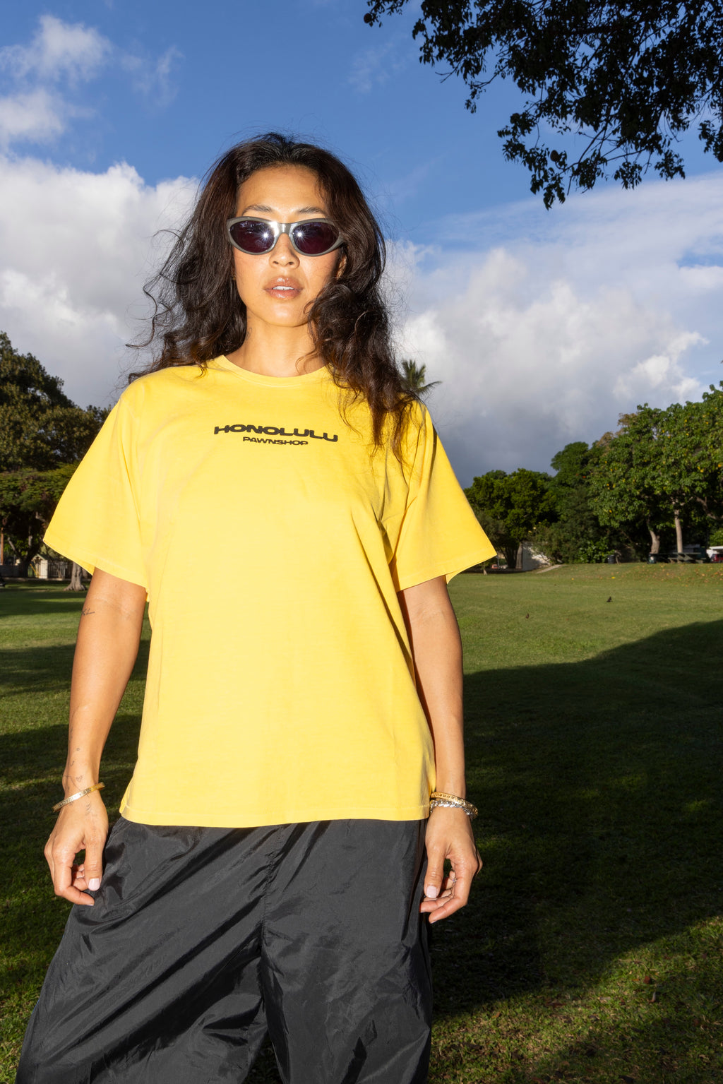 Hero Aloha Box Tee In Sunstruck Yellow
