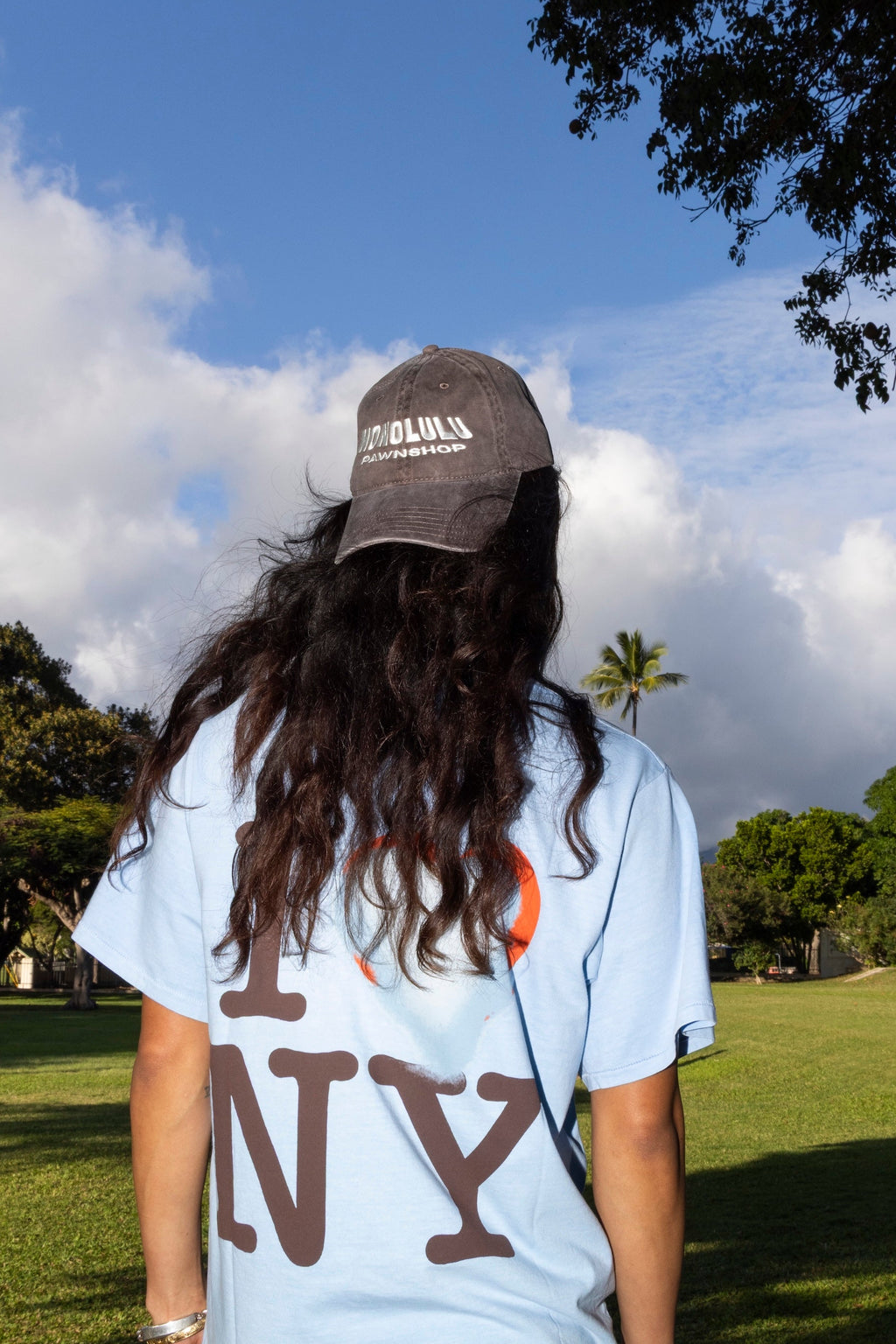 I Heart Box Tee In Ice Blue