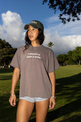 I Should've Been A Surfer Box Tee In Deep Chocolate