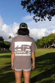 I Should've Been A Surfer Box Tee In Deep Chocolate