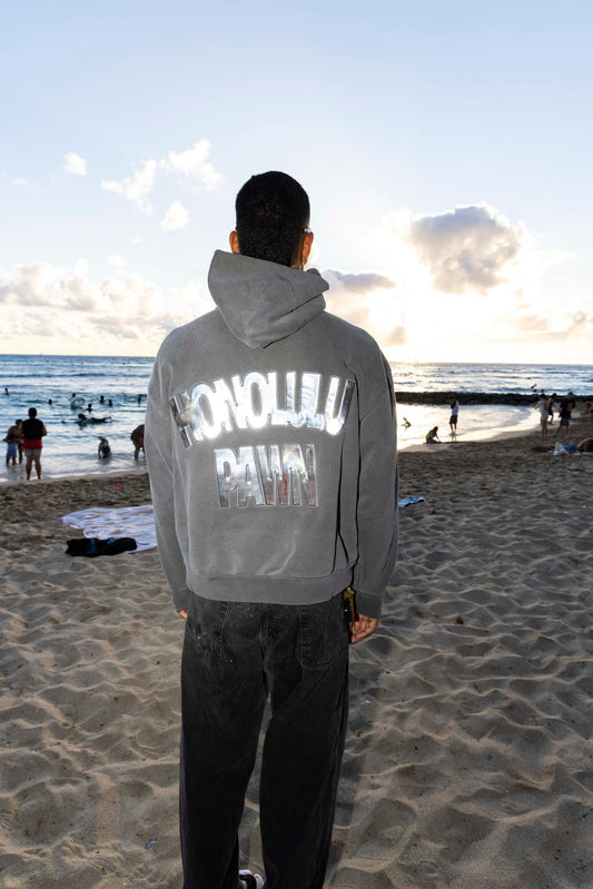 CHROME BOX HOODIE IN BLACK