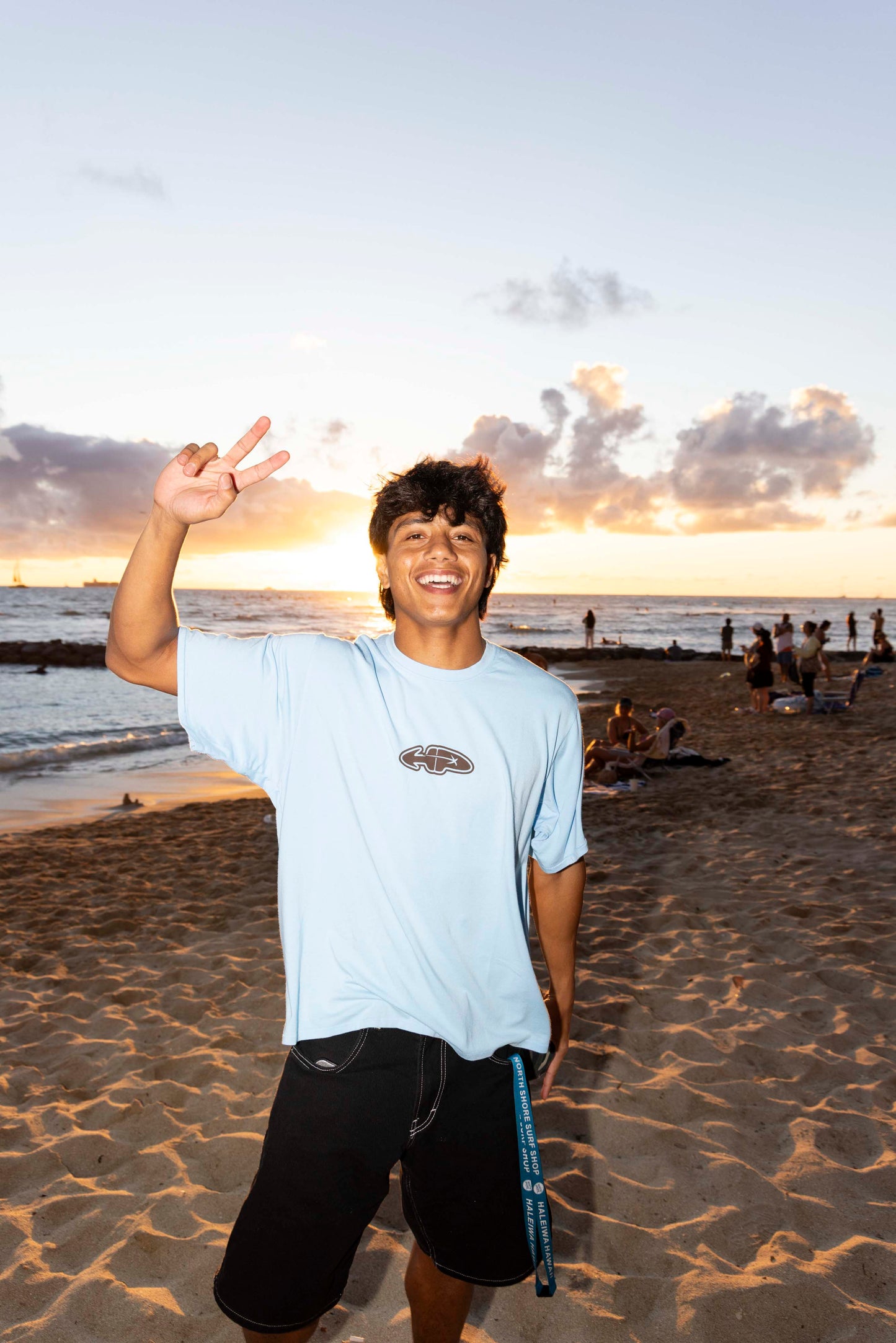 Lifted HONOLULU Butter Box Tee in Blue