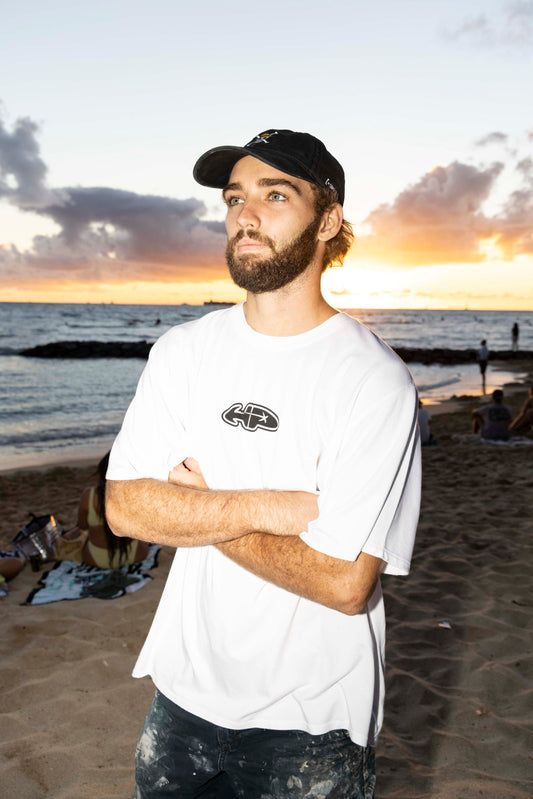 Lifted HONOLULU Butter Box Tee In White