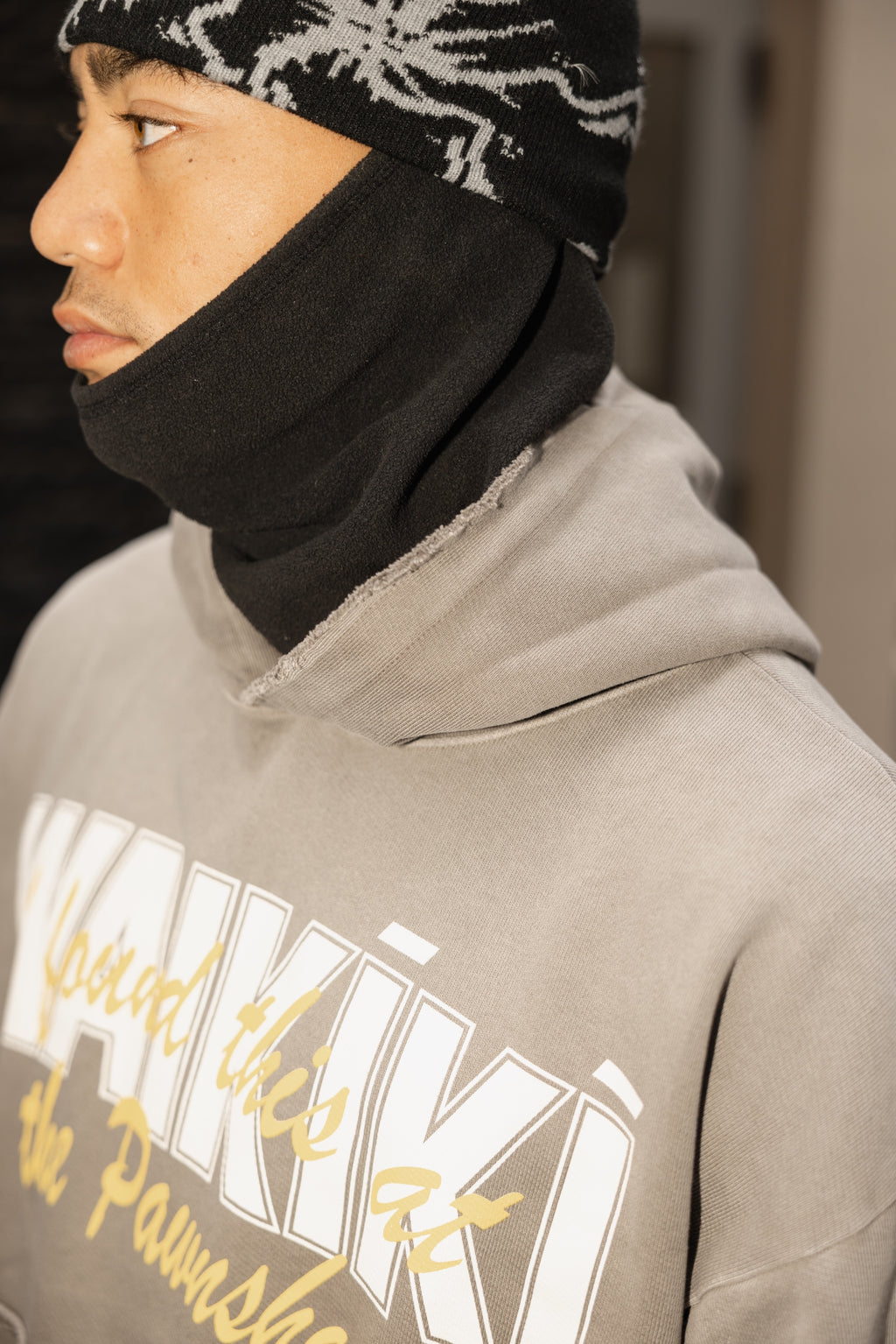 Found In Waikiki Hoodie In Faded Brown