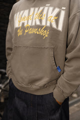 Found In Waikiki Hoodie In Faded Brown