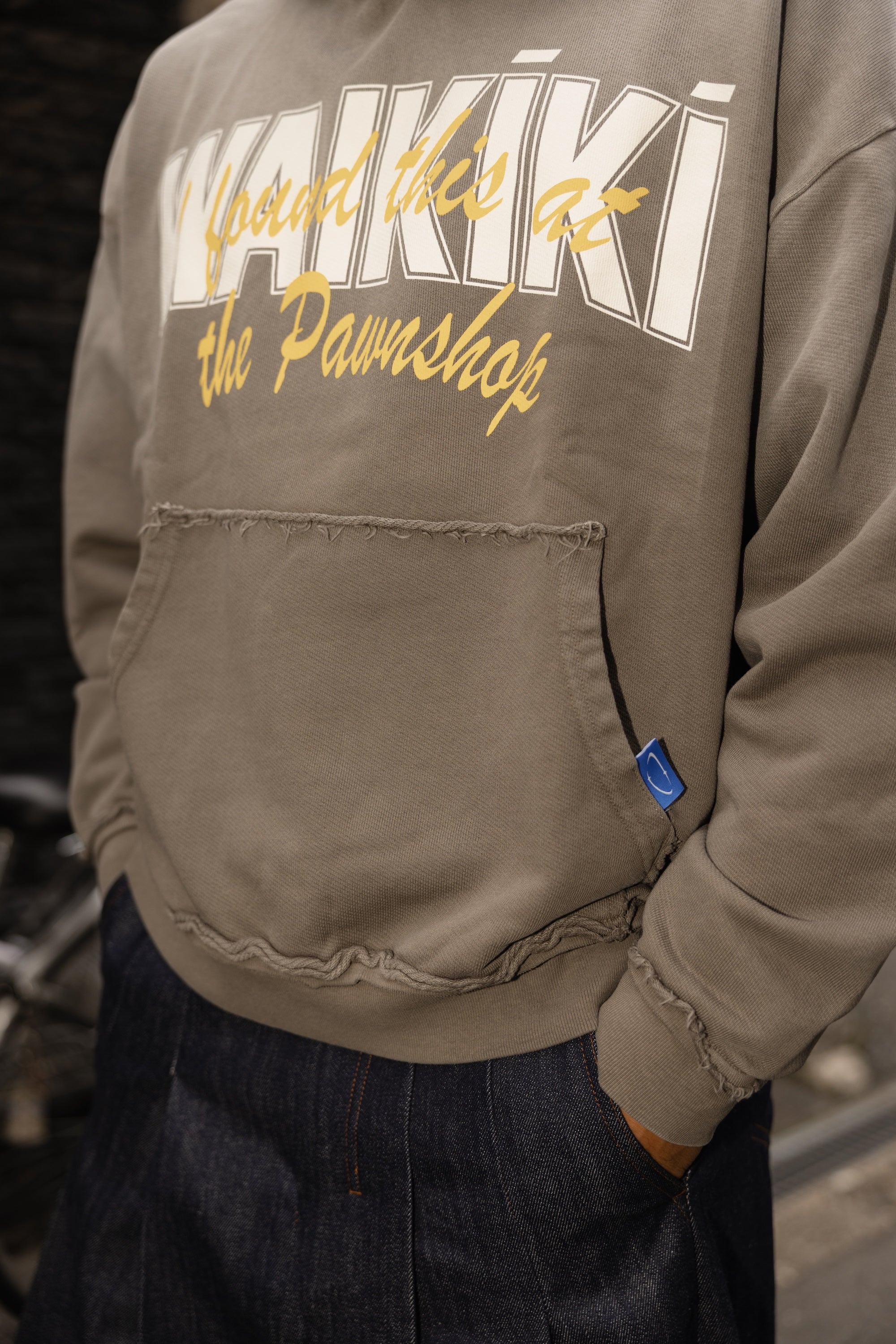 Found In Waikiki Hoodie In Faded Brown