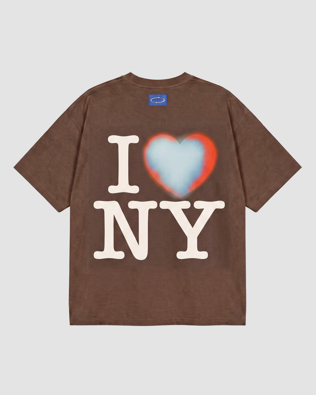 I Heart Box Tee In Downtown Brown