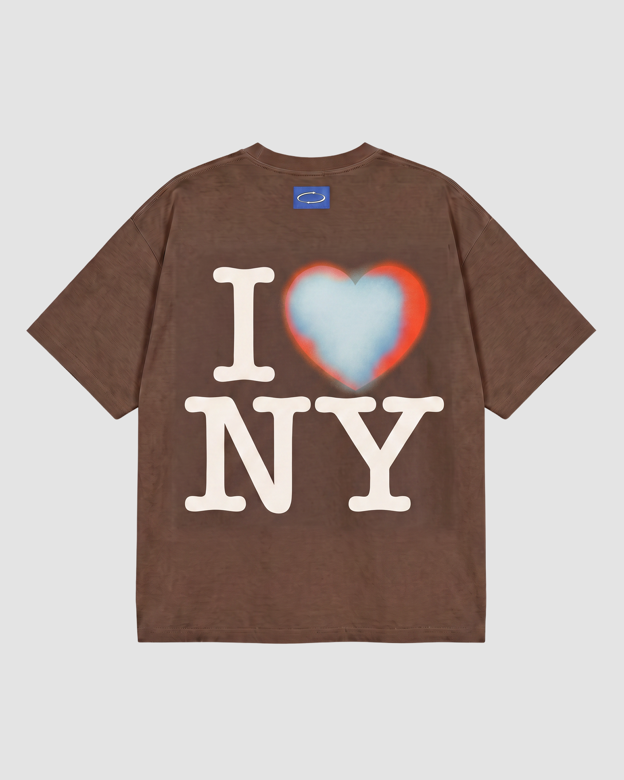 I Heart Box Tee In Downtown Brown
