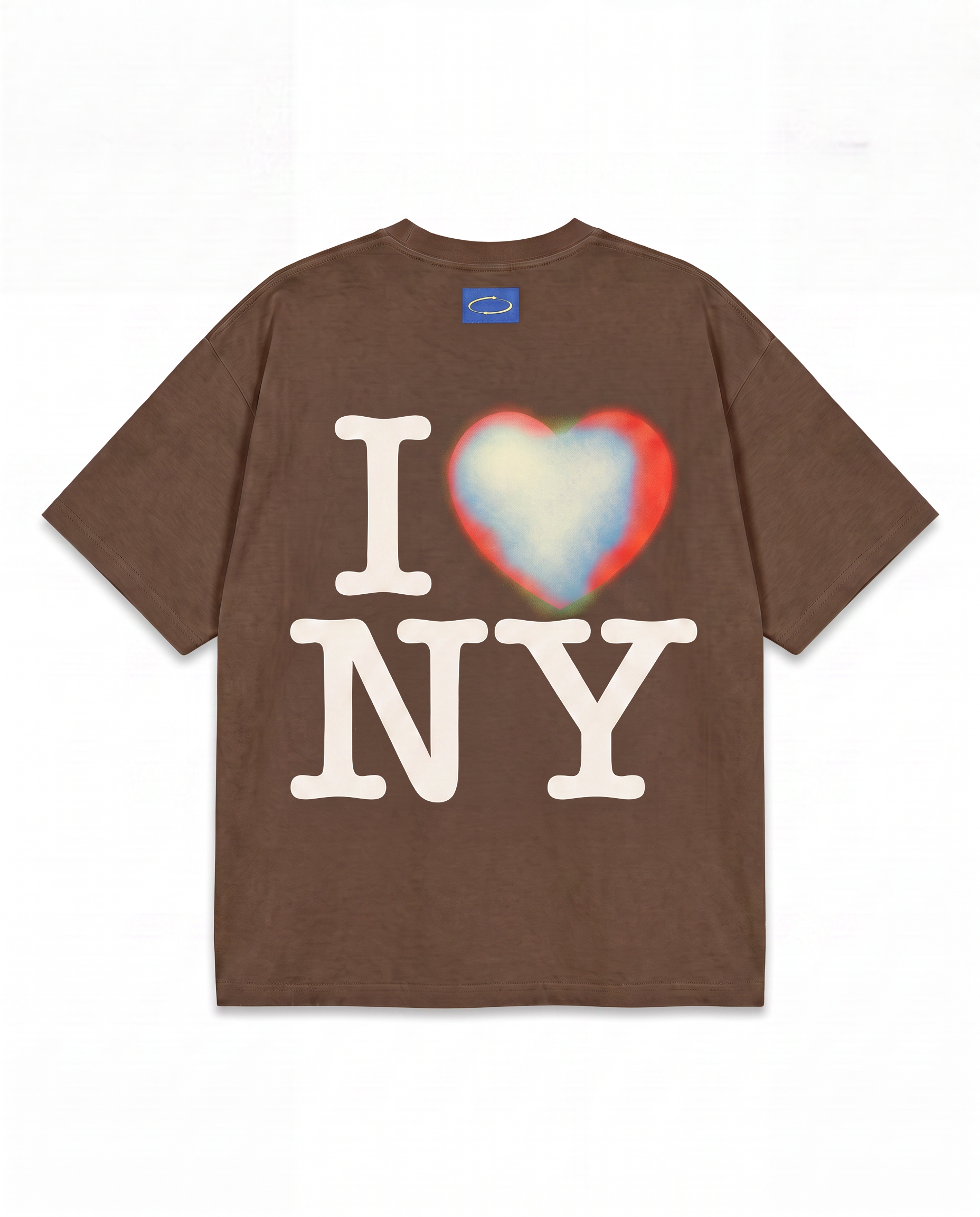 I Heart Box Tee In Downtown Brown