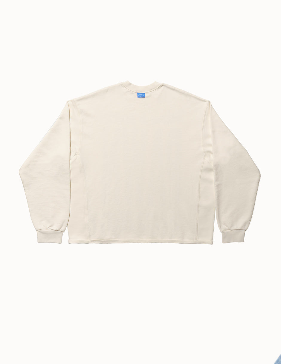 WTP Box Crewneck in Coconut Milk