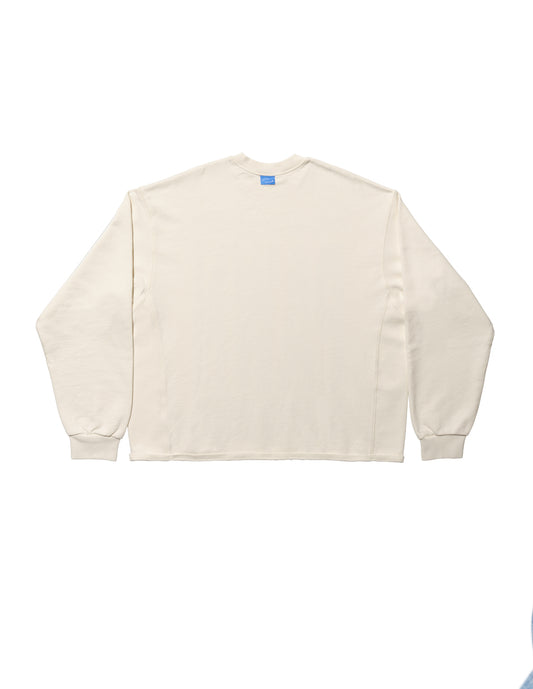 WTP Box Crewneck in Coconut Milk