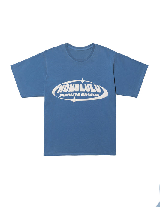 Hero Box Tee In Deep Blue