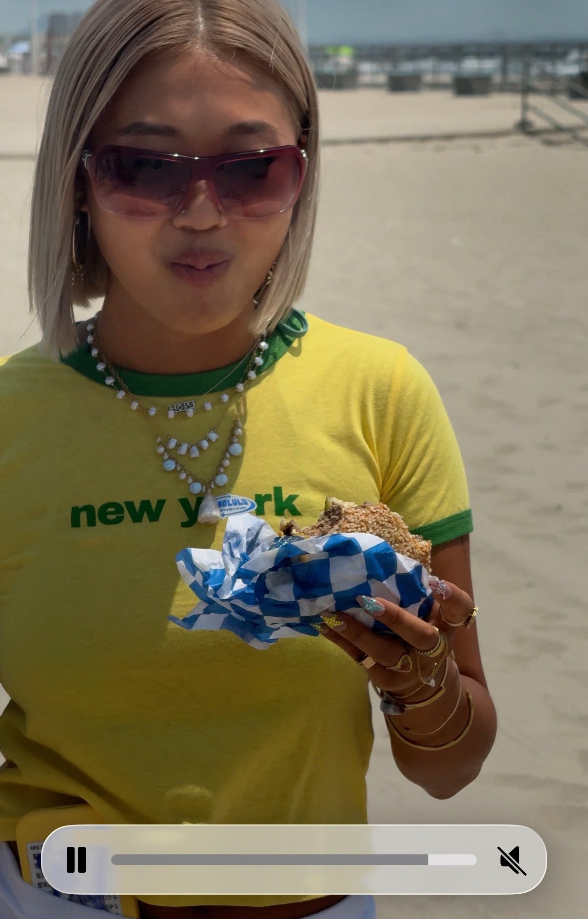 NY Hero Kids Tee In Sunny Yellow