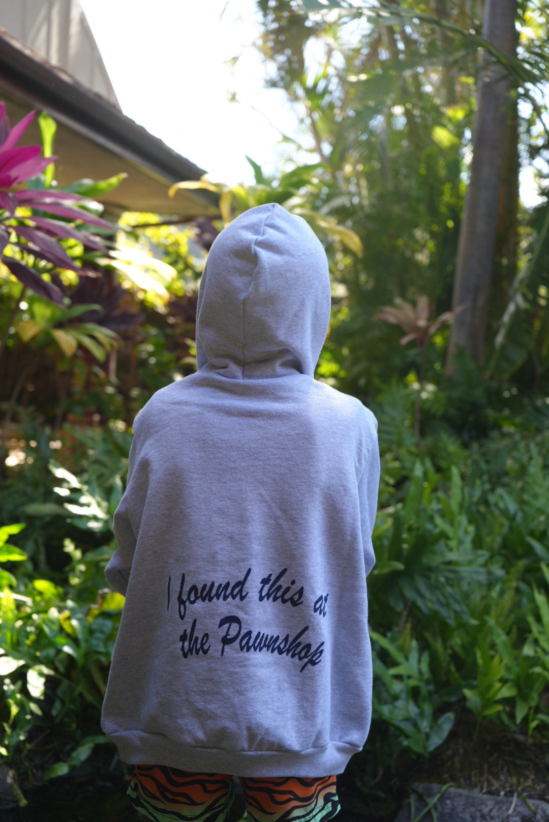 Found At The Pawnshop Kids Hoodie In Light Grey