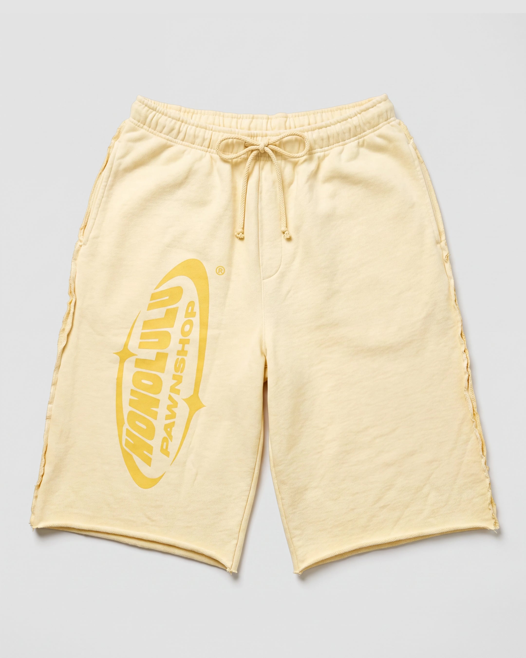 Super Baggy Pawn Short In Pastel Yellow