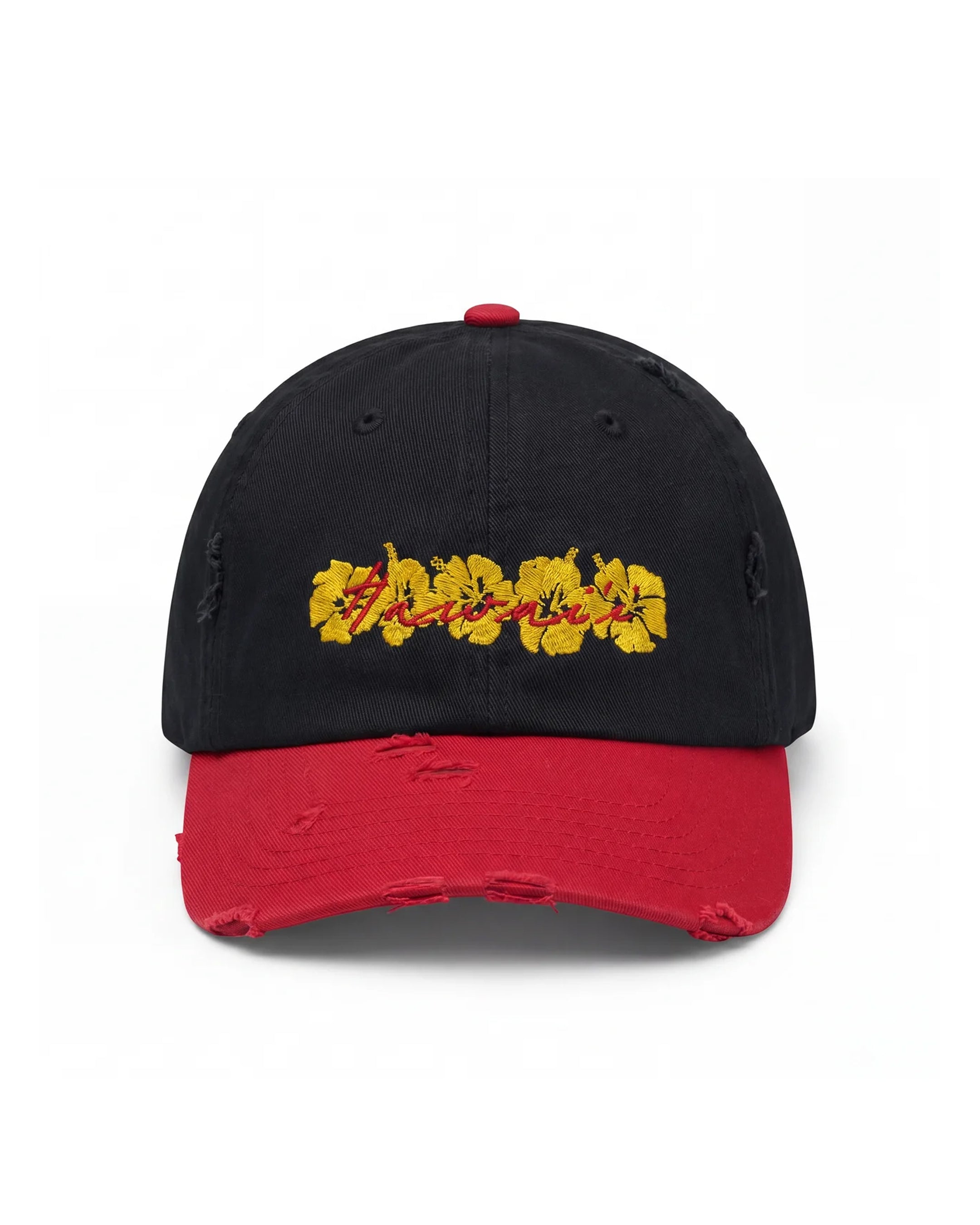 Two Tone Abc Dad Hat In Black/Red