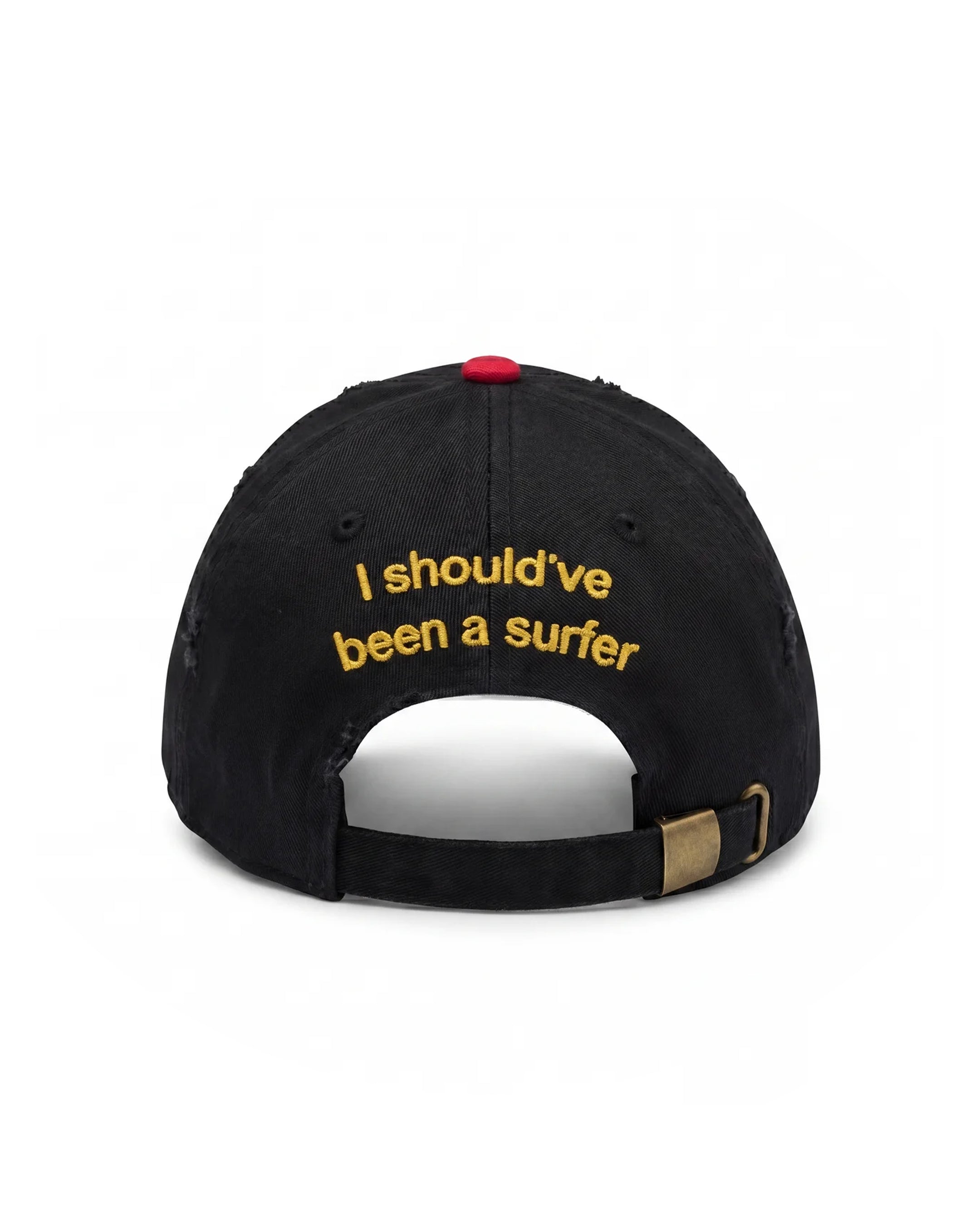 Two Tone Abc Dad Hat In Black/Red