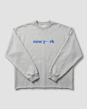 NY Hero Crewneck In Heather Grey