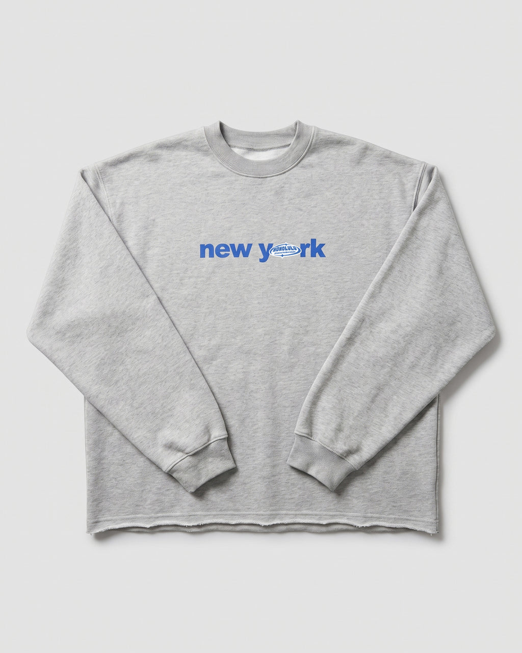 NY Hero Crewneck In Heather Grey