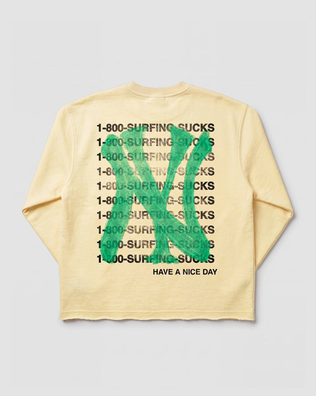 Boardwalk Crewneck In Pastel Yellow