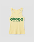 ABC Hibiscus Lady Tank In Pastel Yellow