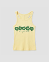 ABC Hibiscus Lady Tank In Pastel Yellow