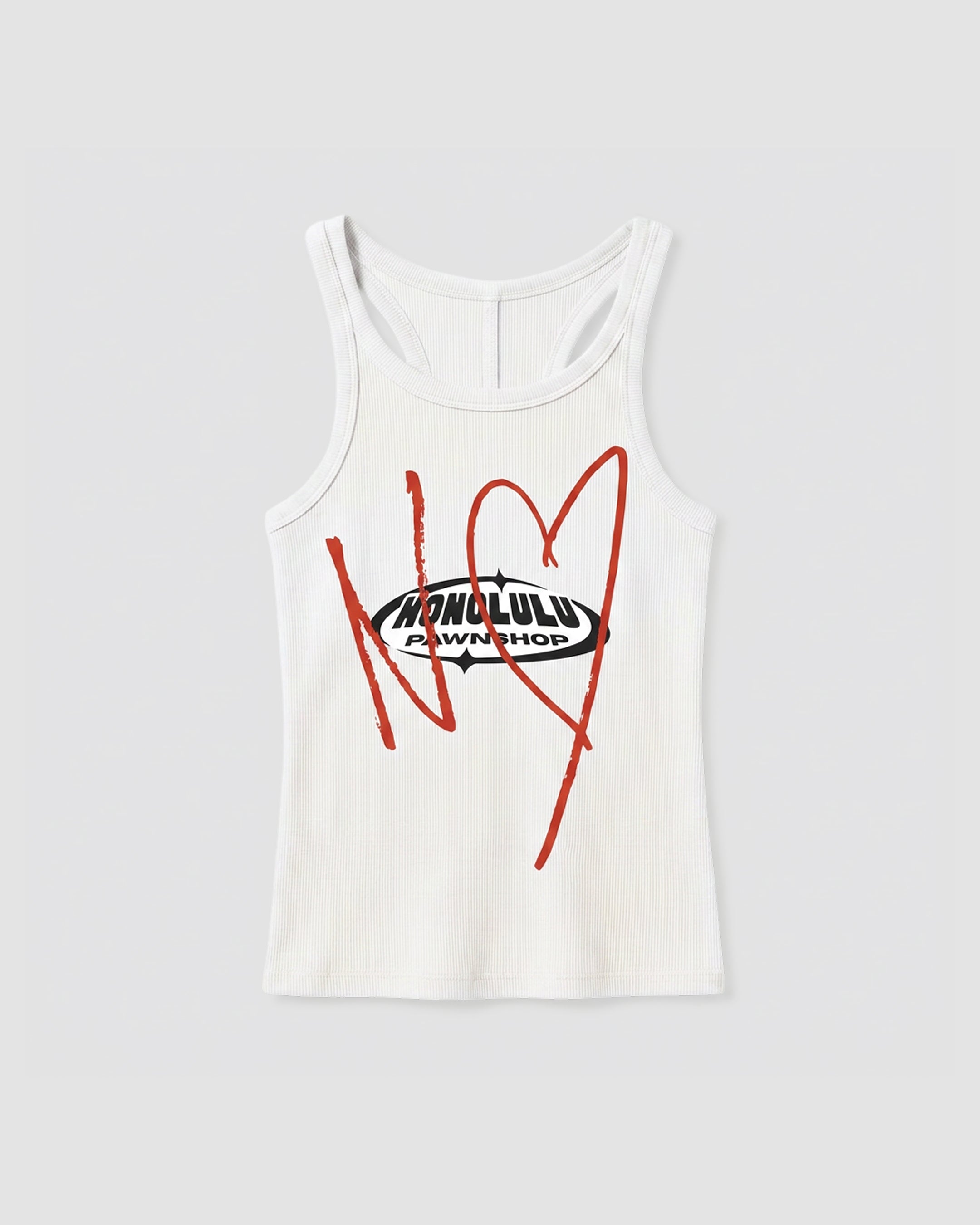 NY Heart Tank In Optic White
