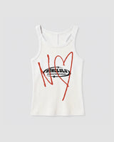 NY Heart Tank In Optic White